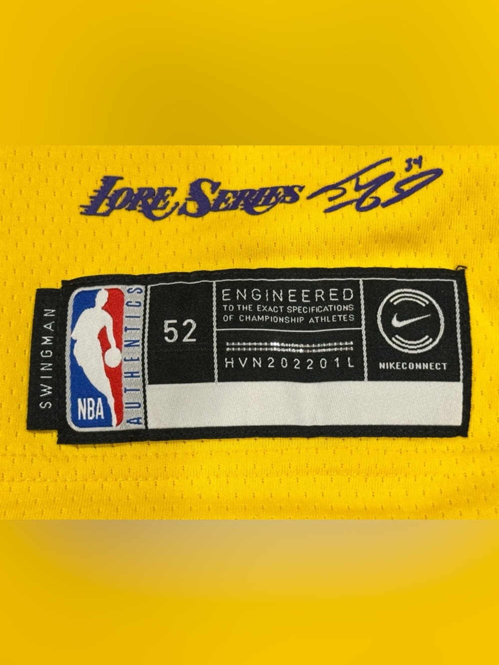 Nike Dri‑Fit NBA Tag Detail - Yellow